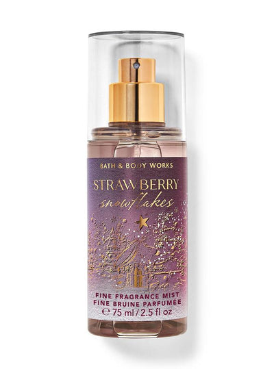 Bath & Body Works Strawberry Snowflakes Travel Size Fine Fragrance Mist, 75 ml / 2.5 fl oz