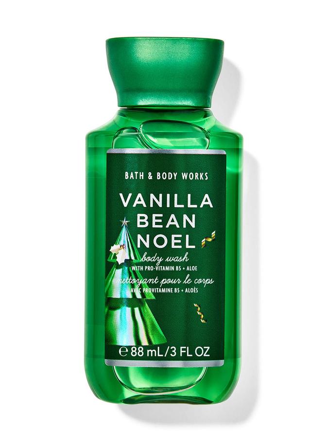 Bath & Body Works Vanilla Bean Noel Travel Size Body Wash, 88 ml / 3 fl oz