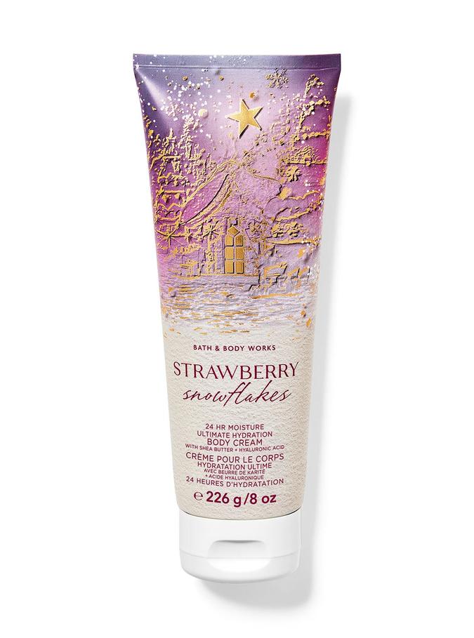 Bath & Body Works Strawberry Snowflakes Body Cream, 226 g / 8 oz