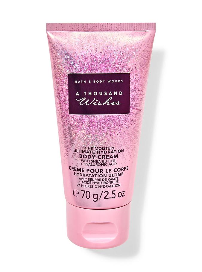 Bath & Body Works A Thousand Wishes Travel Size Ultimate Hydration Body Cream, 70 g / 2.5 oz