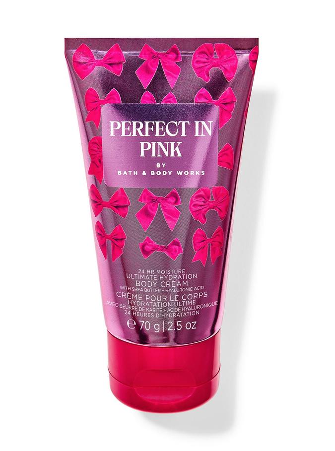 Bath & Body Works Perfect In Pink Travel Size Ultimate Hydration Body Cream, 70 g / 2.5 oz