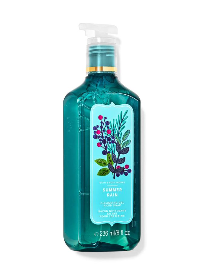 Bath & Body Works Summer Rain Cleansing Gel Hand Soap, 236 ml / 8 fl oz