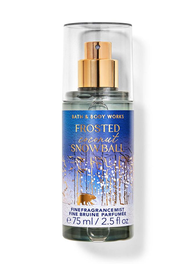 Bath & Body Works Frosted Coconut Snowball Travel Size Fine Fragrance Mist, 75 ml / 2.5 fl oz