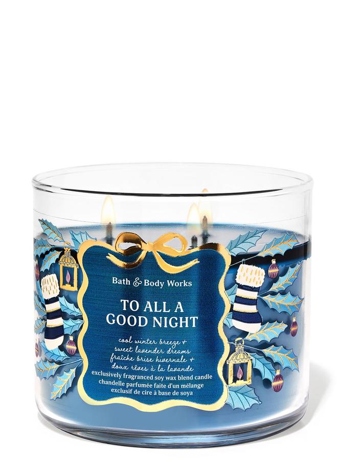 Bath & Body Works To All A Good Night 3-Wick Candle, 411 g/14.5 oz