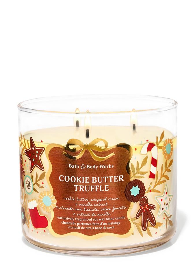 Bath & Body Works Cookie Butter Truffle 3-Wick Candle, 411 g/14.5 oz