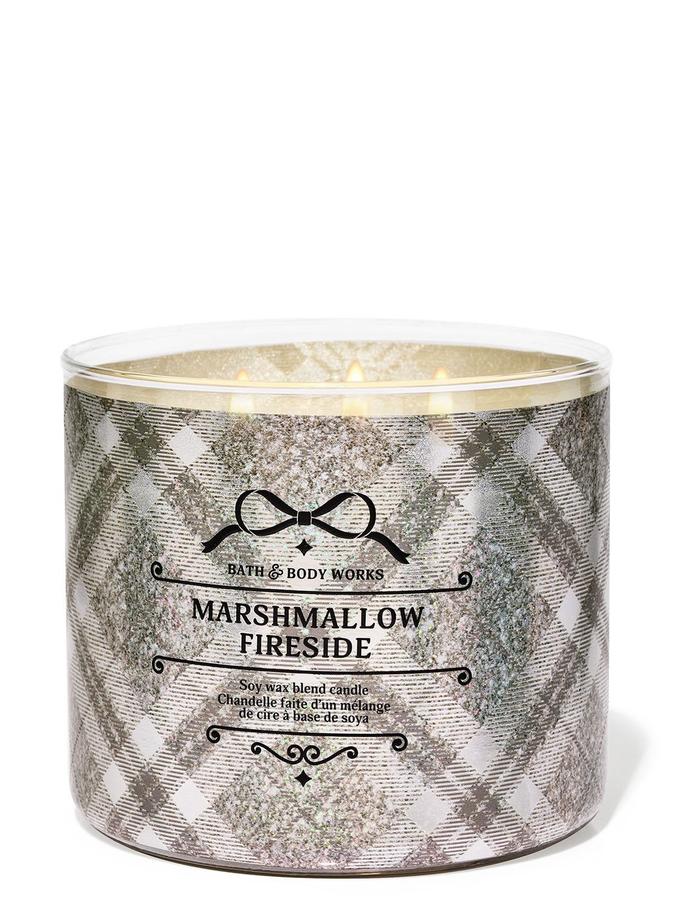 Bath & Body Works Marshmallow Fireside 3-Wick Candle, 411 g/14.5 oz