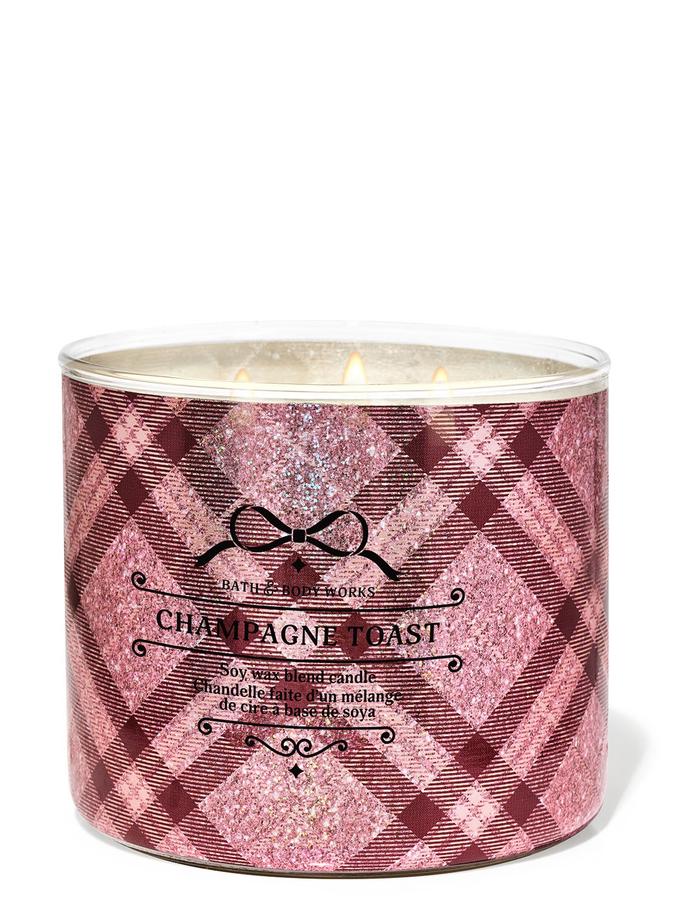 Bath & Body Works Champagne Toast 3-Wick Candle, 411 g/14.5 oz