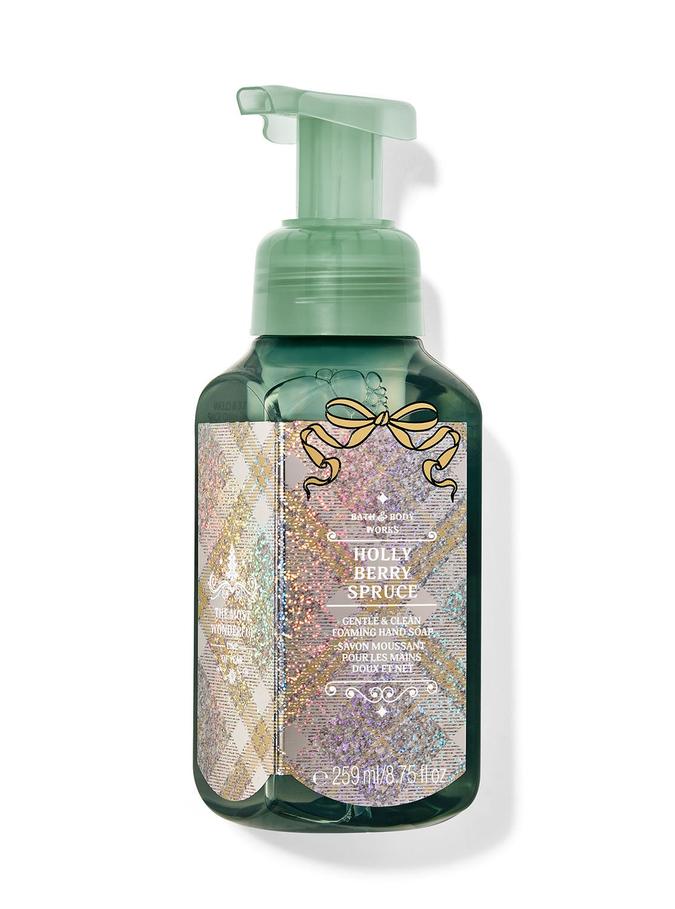 Bath & Body Works Holly Berry Spruce Gentle & Clean Foaming Hand Soap, 259 ml / 8.75 Fl oz