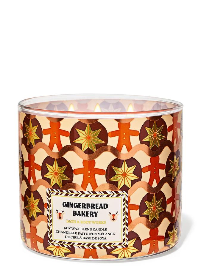 Bath & Body Works Gingerbread Bakery 3-Wick Candle, 411 g/14.5 oz