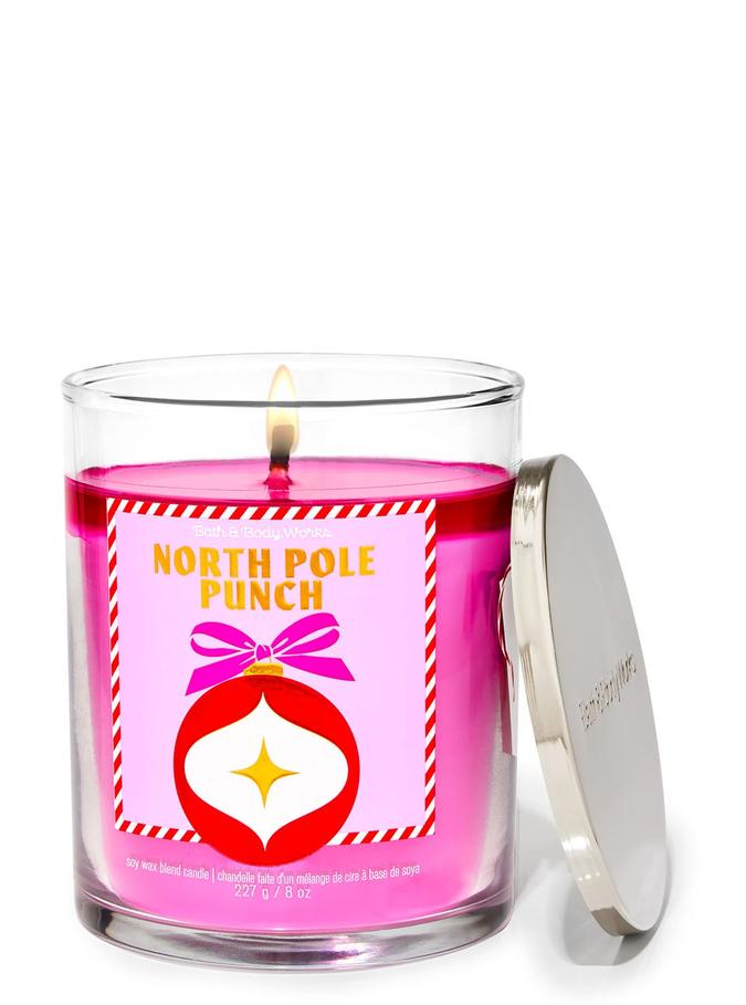 Bath & Body Works North Pole Punch Single Wick Candle, 227 g / 8 oz