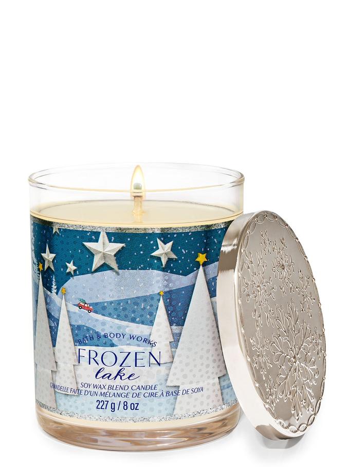 Bath & Body Works Frozen Lake Single Wick Candle, 227 g / 8 oz