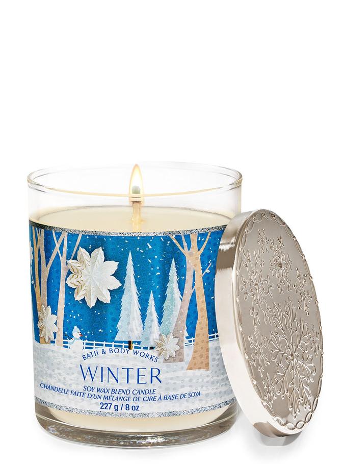 Bath & Body Works Winter Single Wick Candle, 227 g / 8 oz