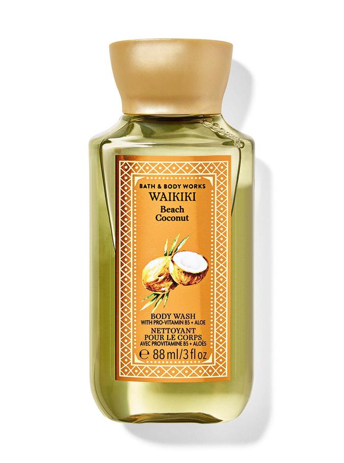 Bath & Body Works Waikiki Beach Coconut Travel Size Body Wash, 88 ml / 3 fl oz