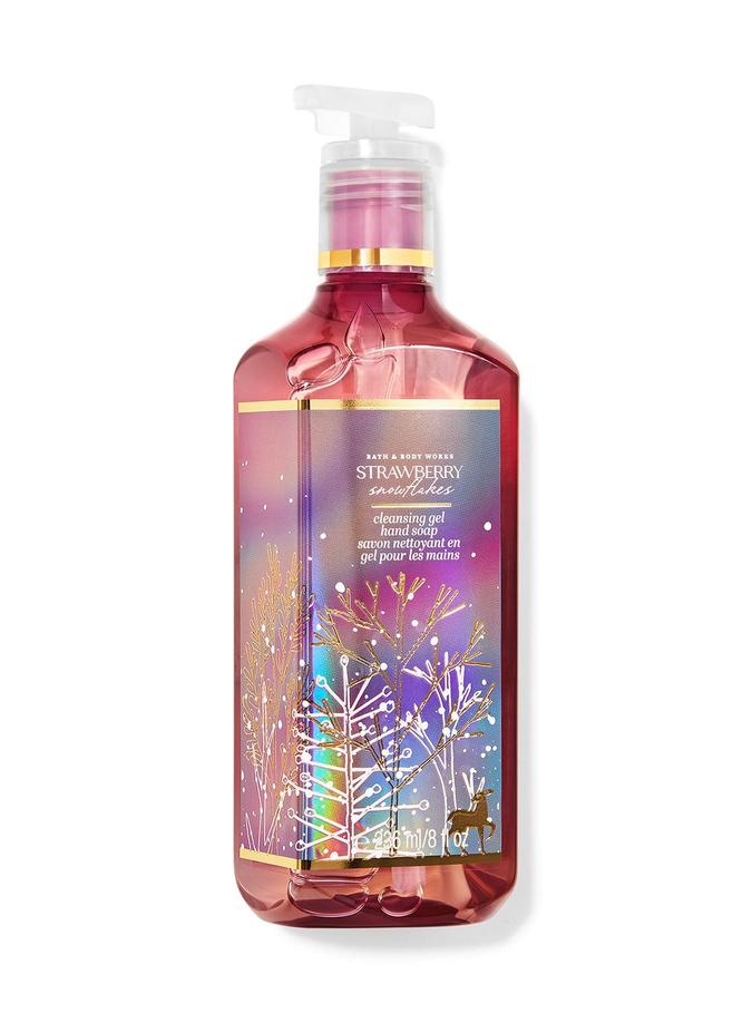 Bath & Body Works Strawberry Snowflakes Cleansing Gel Hand Soap, 236 ml / 8 fl oz