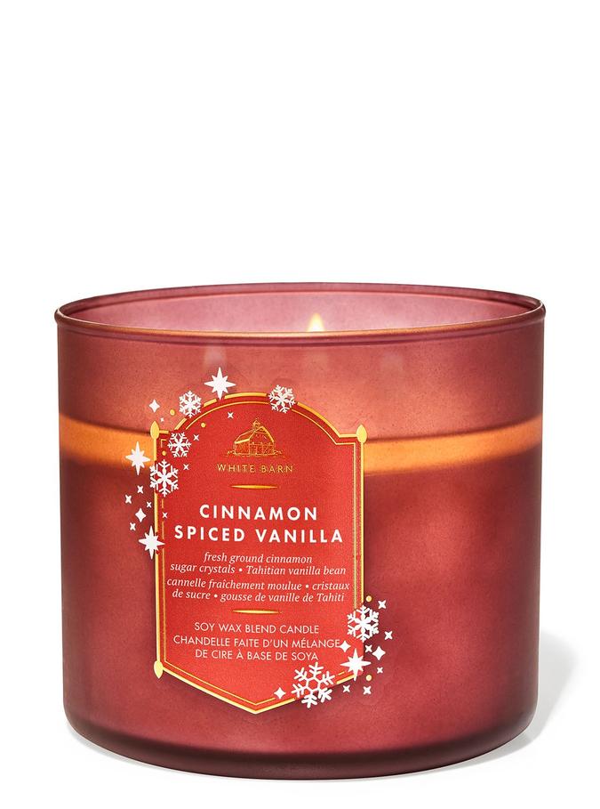 Bath & Body Works Cinnamon Spiced Vanilla 3-Wick Candle, 411 g/14.5 oz