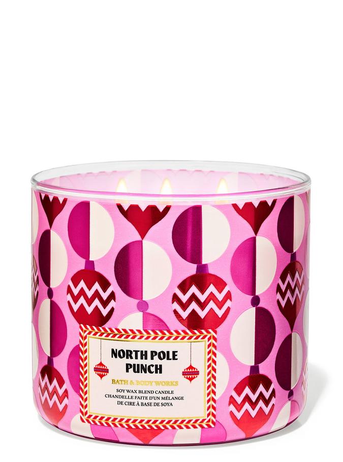 Bath & Body Works North Pole Punch 3-Wick Candle, 411 g/14.5 oz