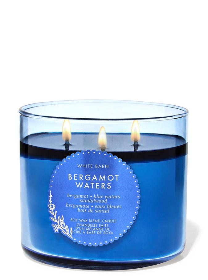 Bath & Body Works Bergamot Waters 3-Wick Candle, 411 g/ 14.5 oz