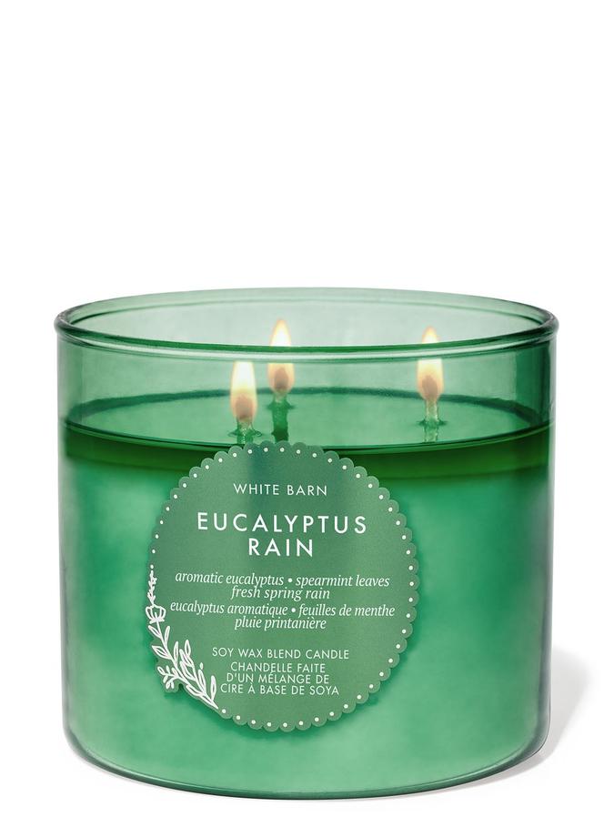 Bath & Body Works Eucalyptus Rain 3-Wick Candle, 411 g / 14.5 oz