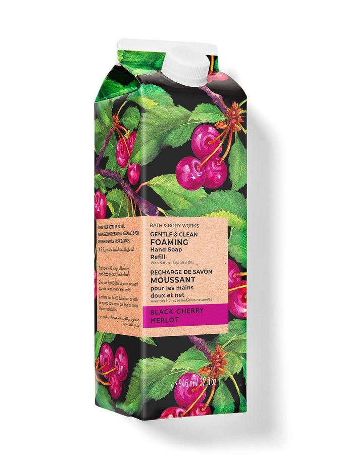 Bath & Body Works Black Cherry Merlot Gentle & Clean Foaming Hand Soap Refill, 946 ml / 32 fl oz