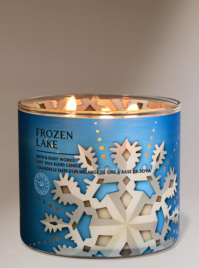 Bath & Body Works Frozen Lake 3-Wick Candle, 411 g/14.5 oz