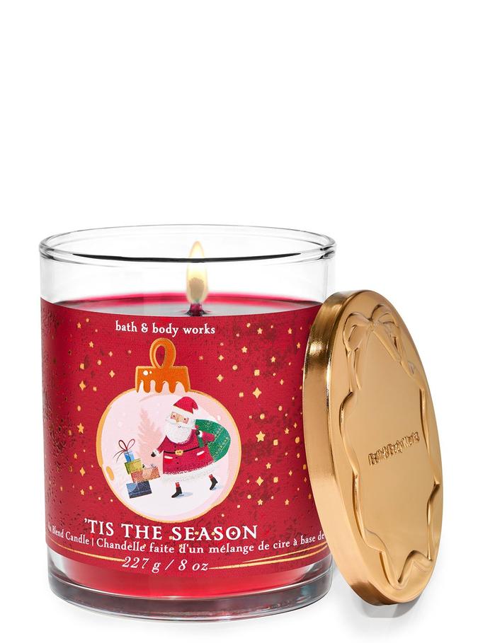 Bath & Body Works Tis The Season Single Wick Candle, 227 g / 8 oz