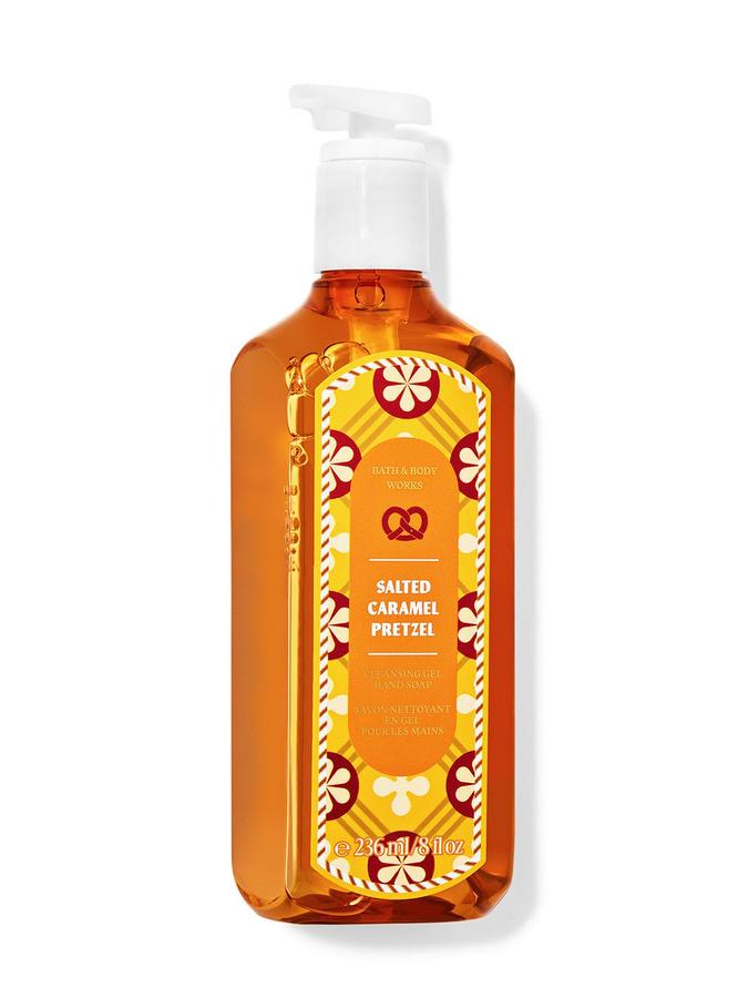 Bath & Body Works Salted Caramel Pretzel Cleansing Gel Hand Soap, 236 ml / 8 fl oz