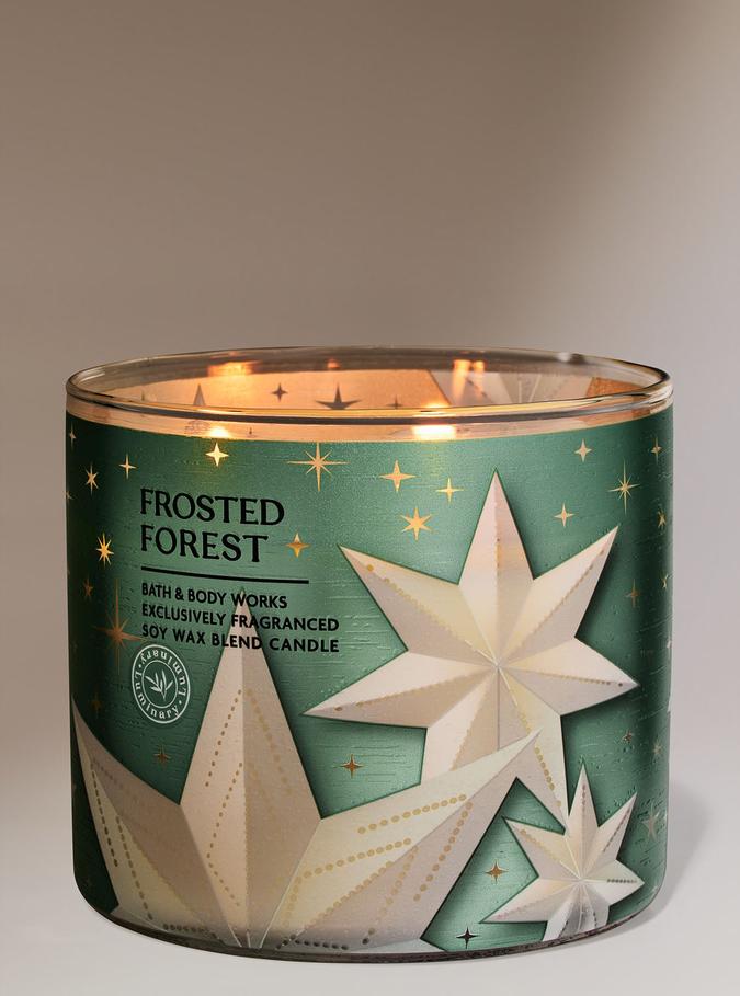 Bath & Body Works Frosted Forest 3-Wick Candle, 411 g/14.5 oz