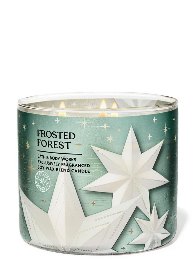 Bath & Body Works Frosted Forest 3-Wick Candle, 411 g/14.5 oz