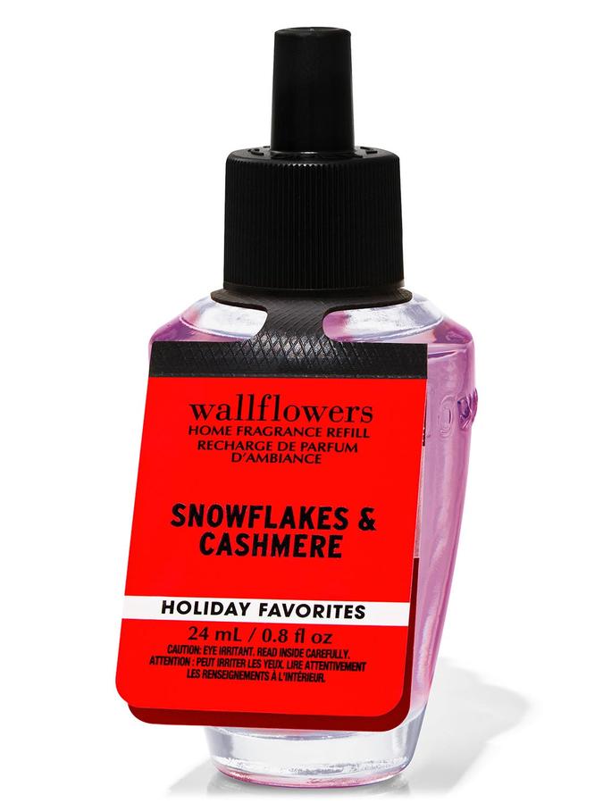 Bath & Body Works Snowflakes & Cashmere Wallflowers Fragrance Refill, 24 ml / 0.8 fl oz