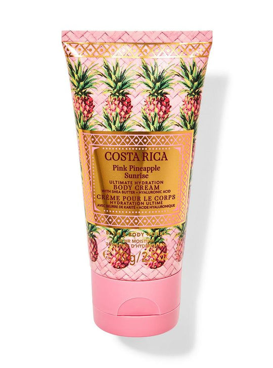 Bath & Body Works Costa Rica Pink Pineapple Sunrise Travel Size Ultimate Hydration Body Cream, 70 g / 2.5 oz Buy at Indicrest