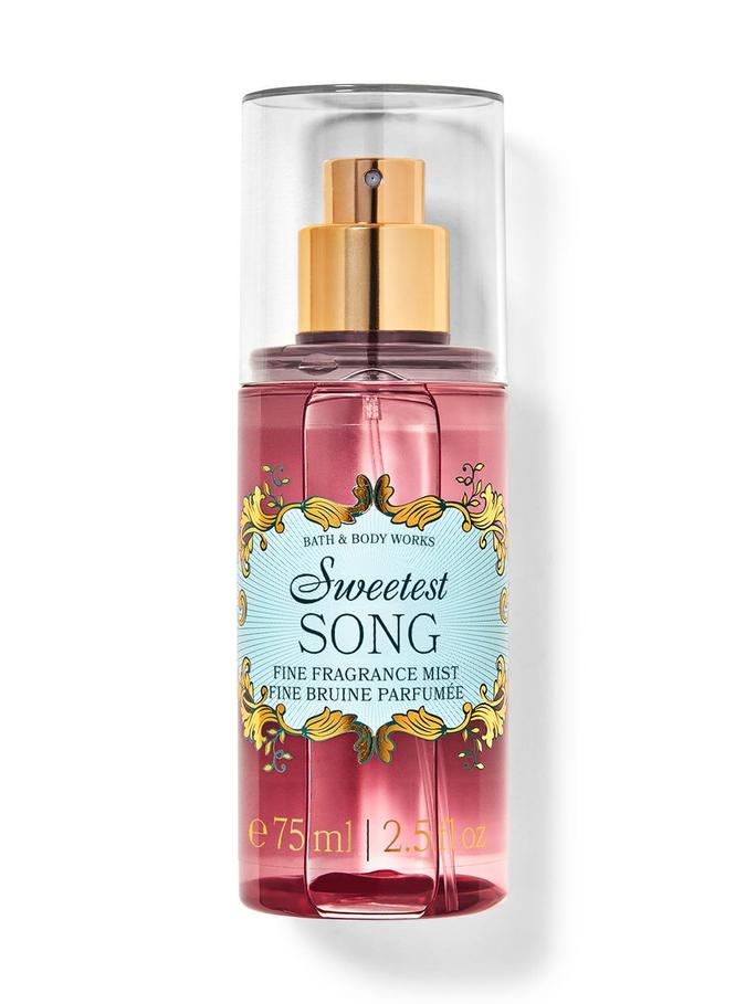 Bath & Body Works Sweetest Song Travel Size Fine Fragrance Mist, 75 ml / 25 fl oz
