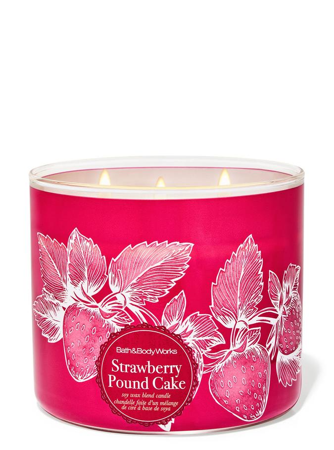 Bath & Body Works Strawberry Pound Cake 3-Wick Candle, 411 g/ 14.5 oz Buy at Indicrest
