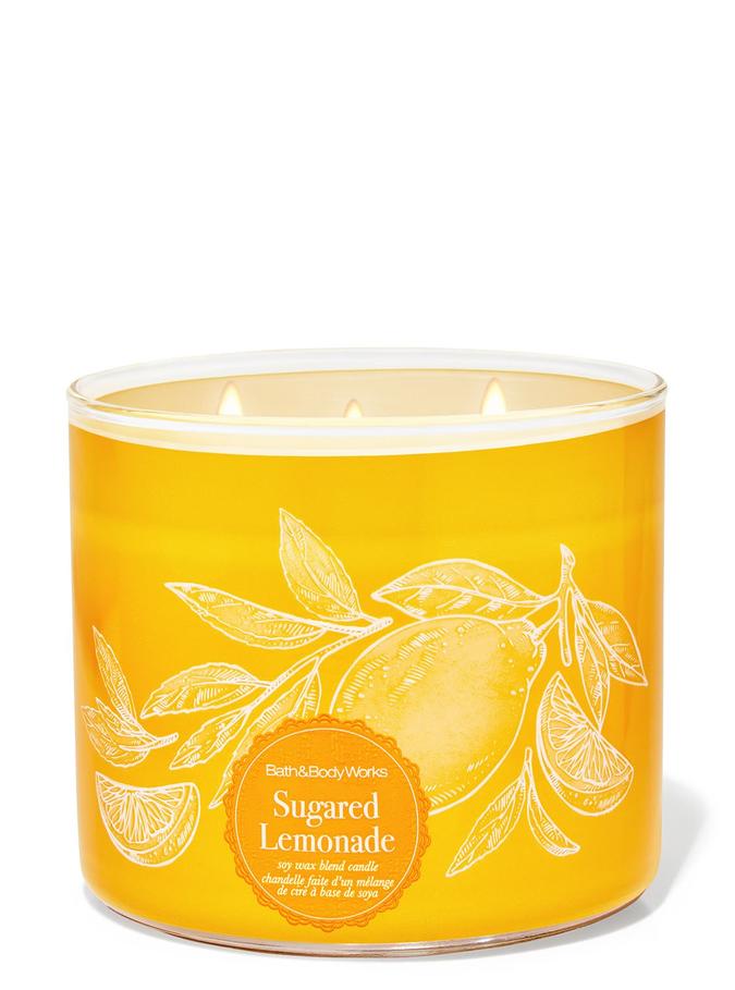 Bath & Body Works Sugared Lemonade 3-Wick Candle, 411 g/ 14.5 oz Buy at Indicrest
