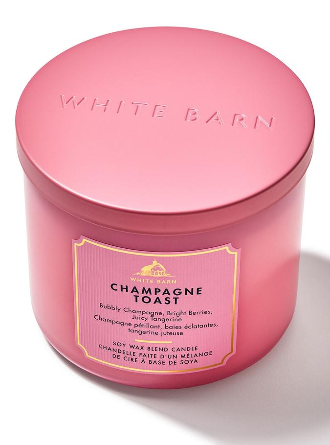 Bath & Body Works Champagne Toast 3-Wick Candle, 227 g / 8 oz