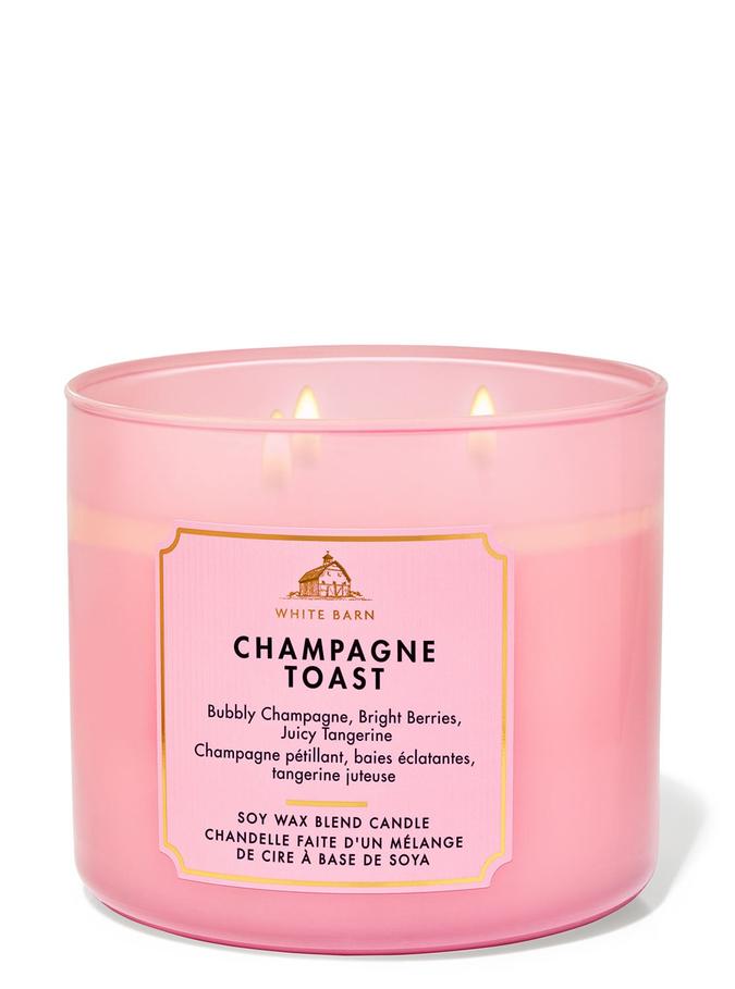 Bath & Body Works Champagne Toast 3-Wick Candle, 227 g / 8 oz