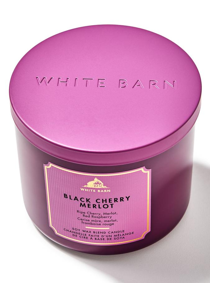 Bath & Body Works Black Cherry Merlot 3-Wick Candle, 411 g/ 14.5 oz