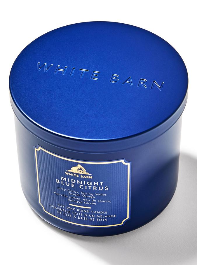 Bath & Body Works Midnight Blue Citrus 3-Wick Candle, 411 g/ 14.5 oz