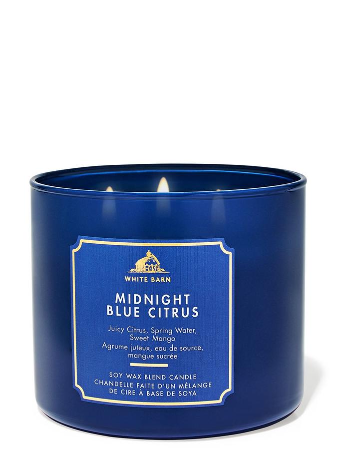 Bath & Body Works Midnight Blue Citrus 3-Wick Candle, 411 g/ 14.5 oz