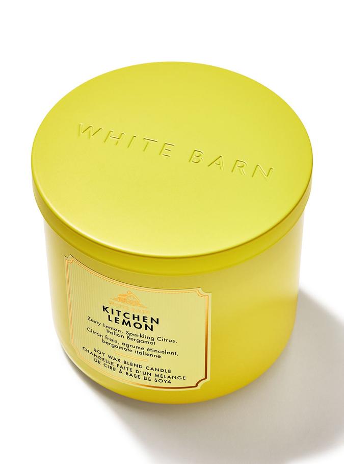 Bath & Body Works Kitchen Lemon 3-Wick Candle, 411 g/ 14.5 oz