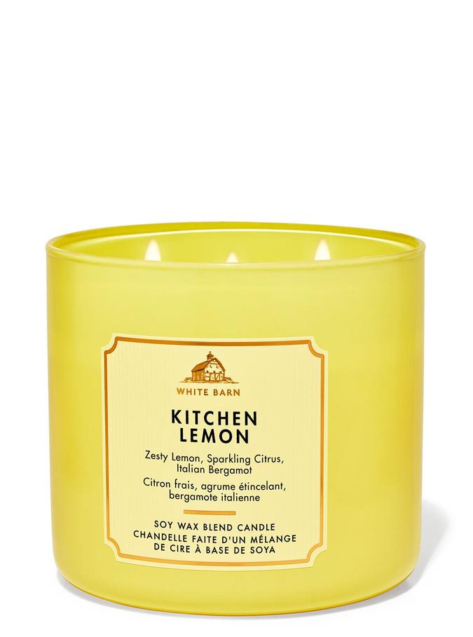 Bath & Body Works Kitchen Lemon 3-Wick Candle, 411 g/ 14.5 oz