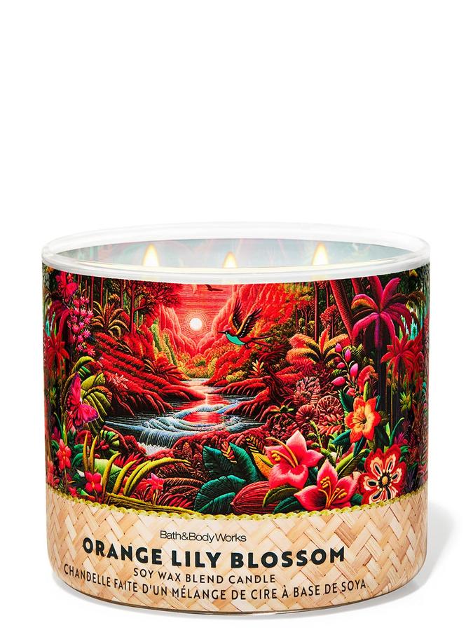 Bath & Body Works Orange Lily Blossom 3-Wick Candle, 411 g/ 14.5 oz