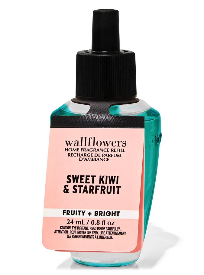 Bath & Body Works Sweet Kiwi & Starfruit Wallflowers Fragrance Refill, 24 ml / 0.8 fl oz