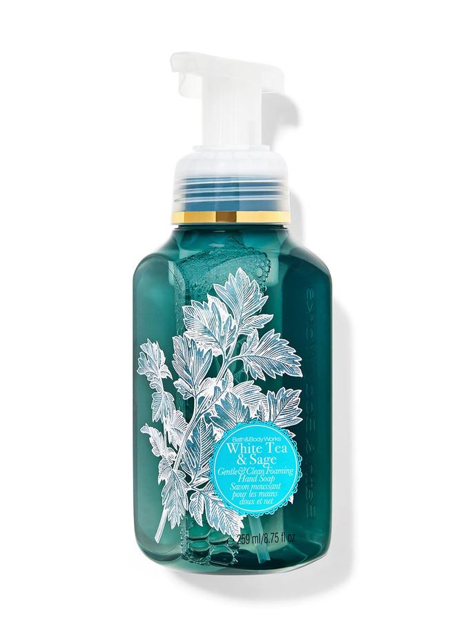 Bath & Body Works White Tea & Sage Gentle & Clean Foaming Hand Soap, 259 ml / 8.75 fl oz