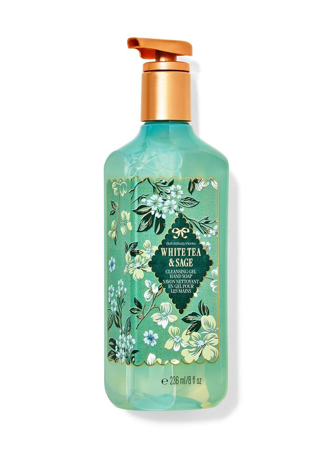 Bath & Body Works White Tea & Sage Cleansing Gel Hand Soap, 236 ml / 8 fl oz