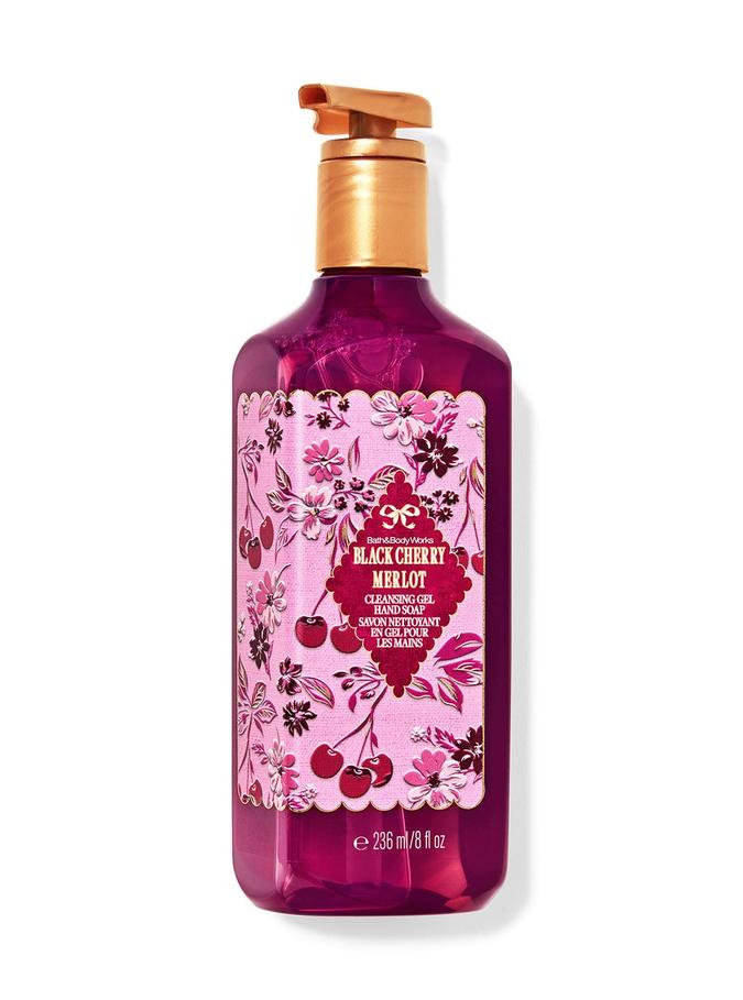 Bath & Body Works Black Cherry Merlot Cleansing Gel Hand Soap, 236 ml / 8 fl oz