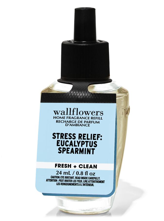 Bath & Body Works Stress Relief: Eucalyptus Spearmint Wallflowers Fragrance Refill, 24 ml / 0.8 fl oz