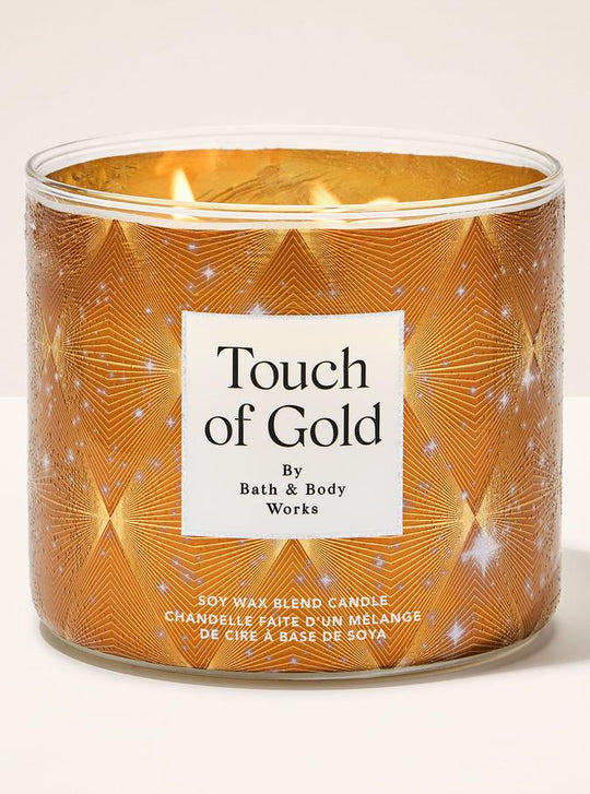 Bath & Body Works Touch of Gold 3-Wick Candle, 411 g / 14.5 oz Buy at Indicrest