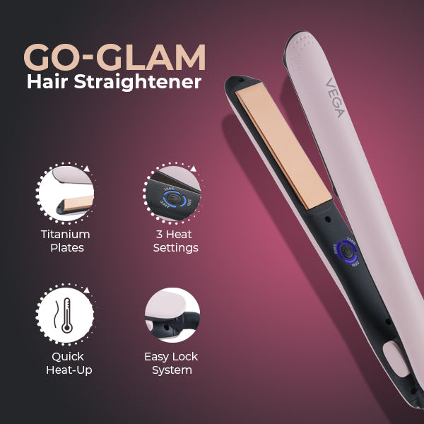 Vega Go-Glam Hair Straightener-VHSH-32