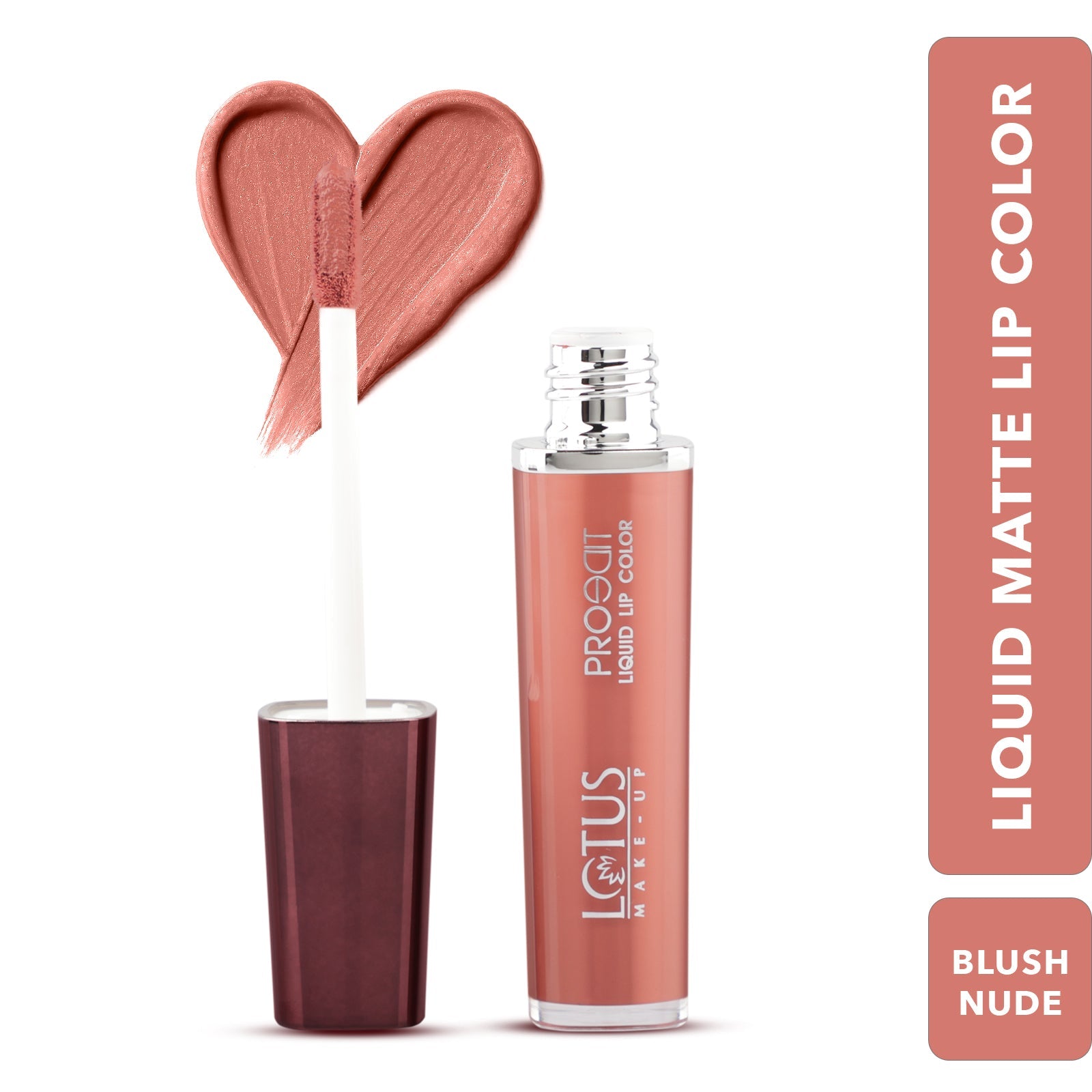 Lotus Herbals Proedit Liquid Matte Lip Color, NUDE FLAUNT, 8g