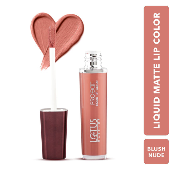 Lotus Herbals Proedit Liquid Matte Lip Color, NUDE FLAUNT, 8g